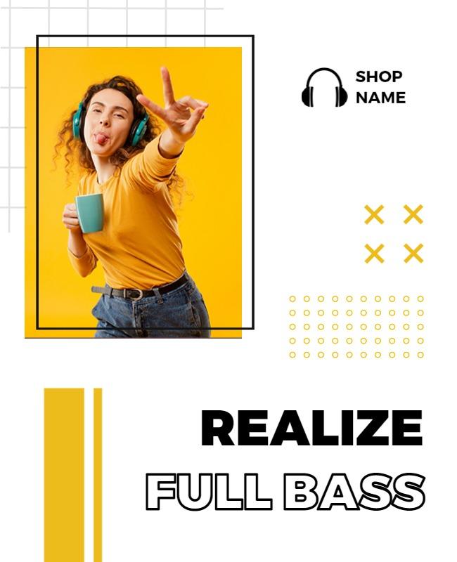 Golden Yellow Minimalist Flyer Template