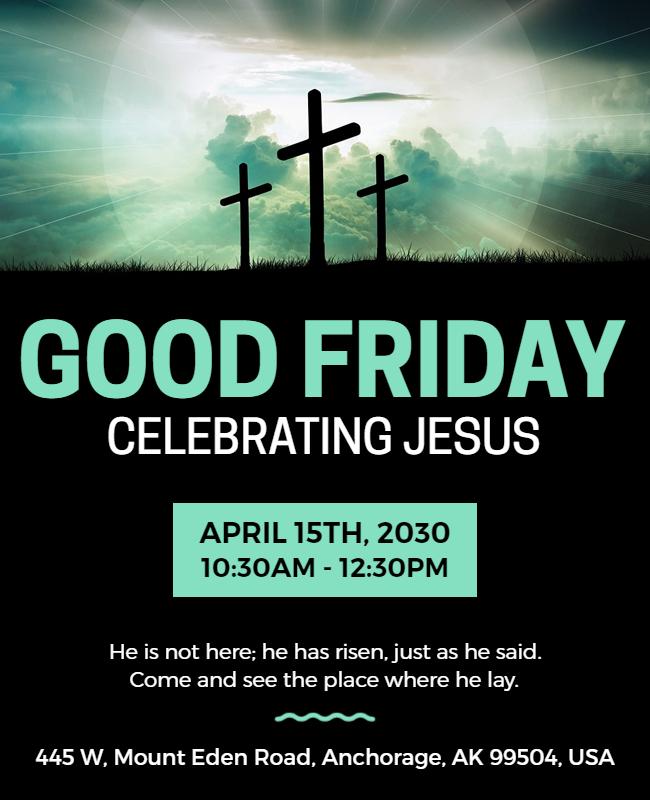 Good Friday Celebration Event Flyer Template