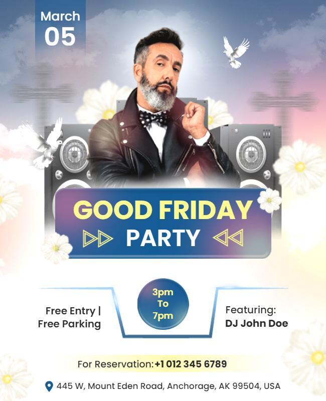 Good Friday Party Event Flyer Template