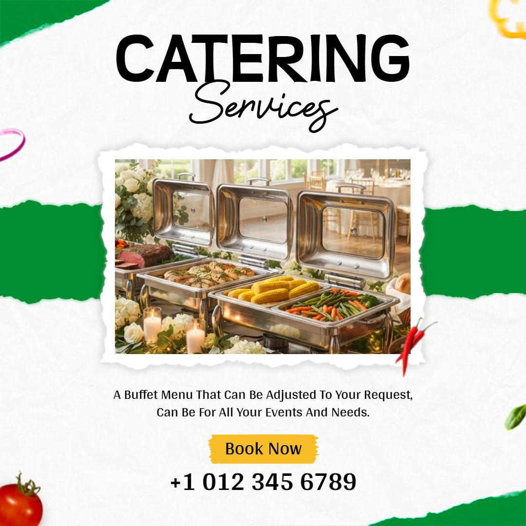 Gourmet Catering Service Ad Template