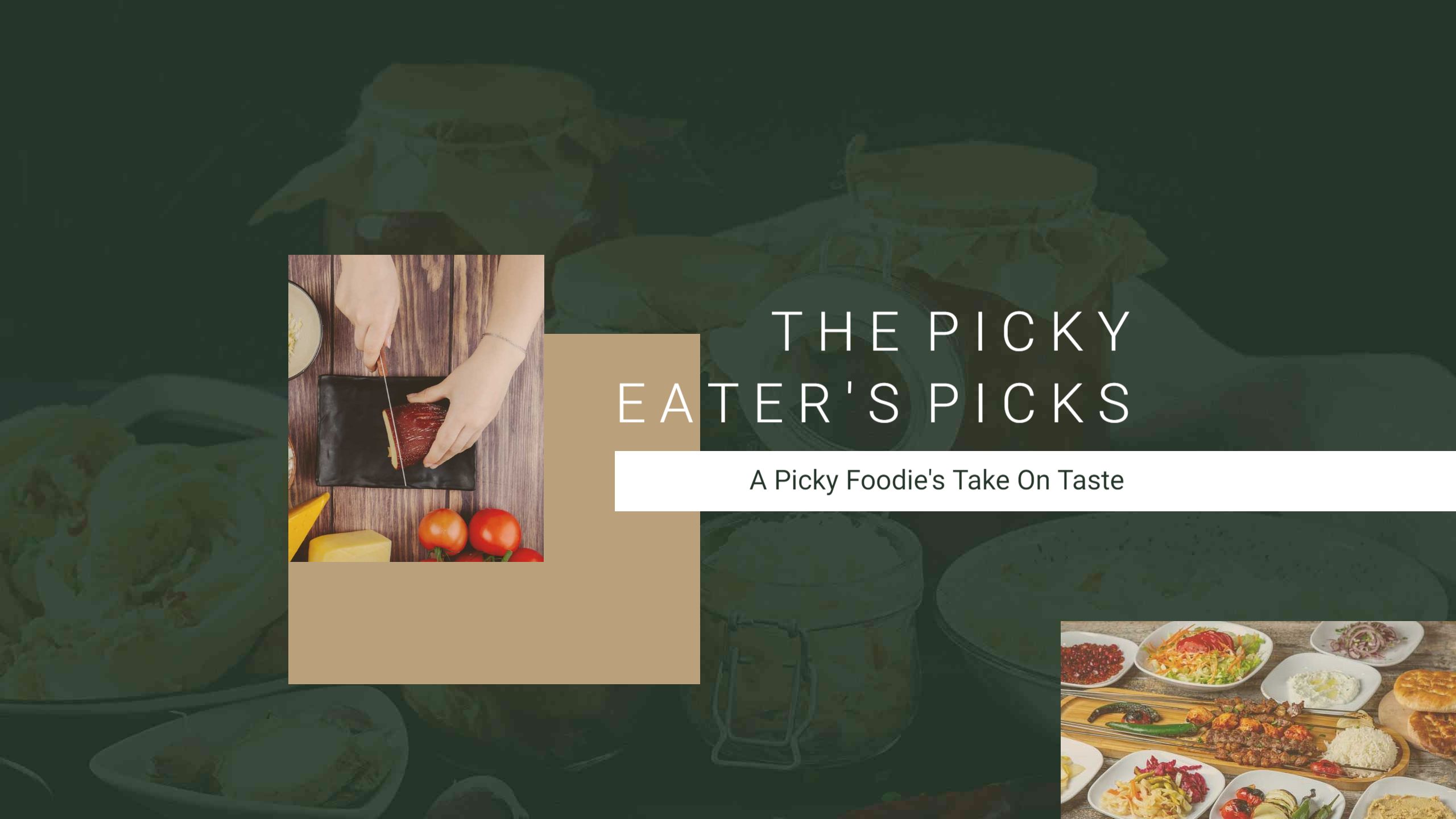 Gourmet Food Showcase with Warm Tones YouTube Banner Template
