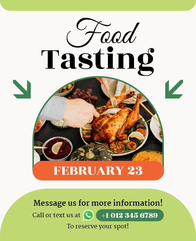 Gourmet Food Tasting Event Flyer Template