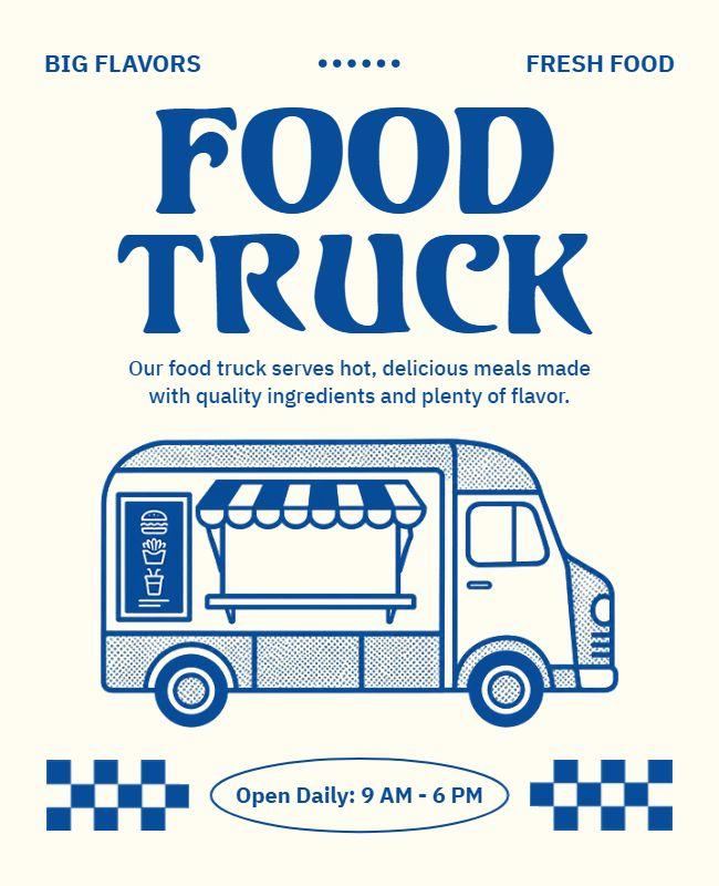 Gourmet Food Truck Event Poster Template