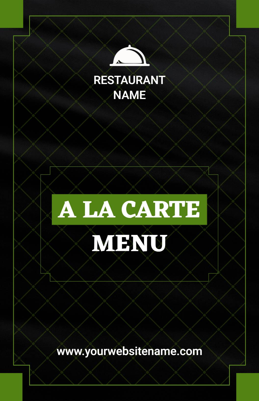 Gourmet Sliders and Hot Appetizers Selection a La Carte Menu Template