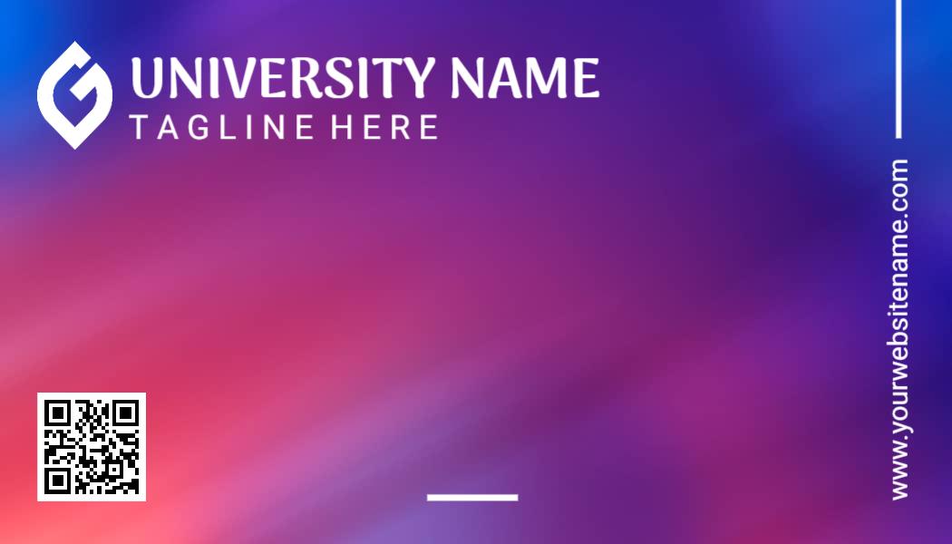 Gradient Colorful Student Identity Card Template