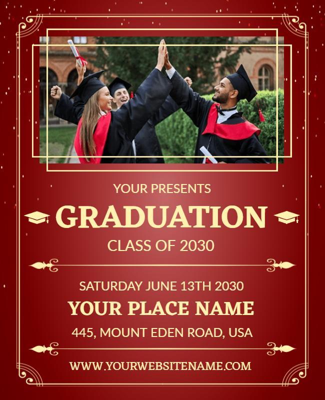 Graduation Flyer Template