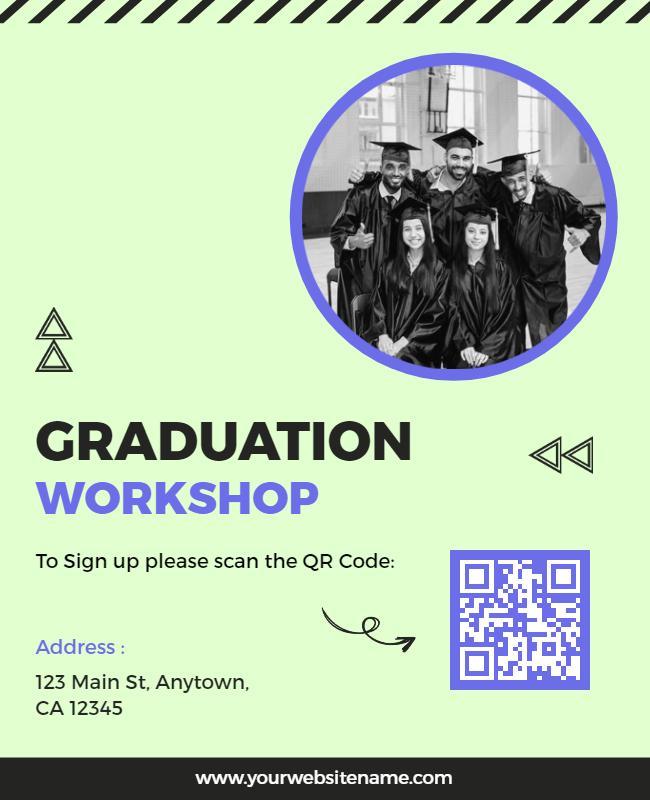 Graduation Workshop Event Invitation Flyer Template