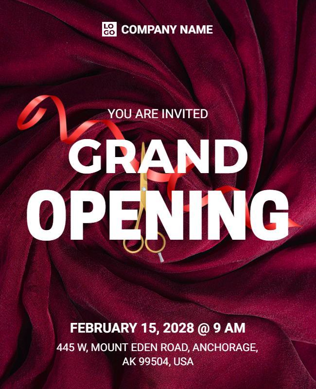 Grand Opening Event Invitation Flyer Template