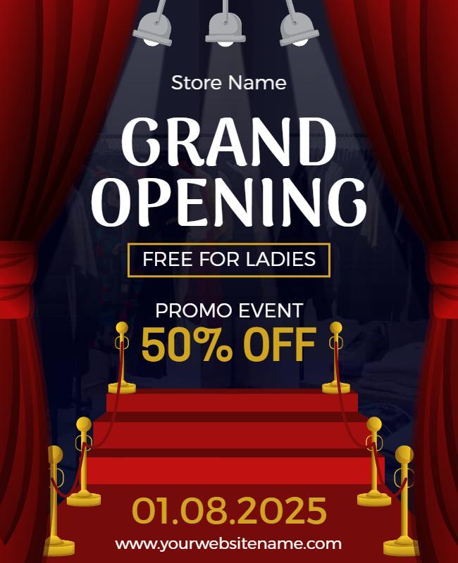 Grand Opening Retail Event Flyer Template