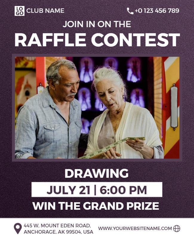 Grand Prize Raffle Contest Event Flyer Template