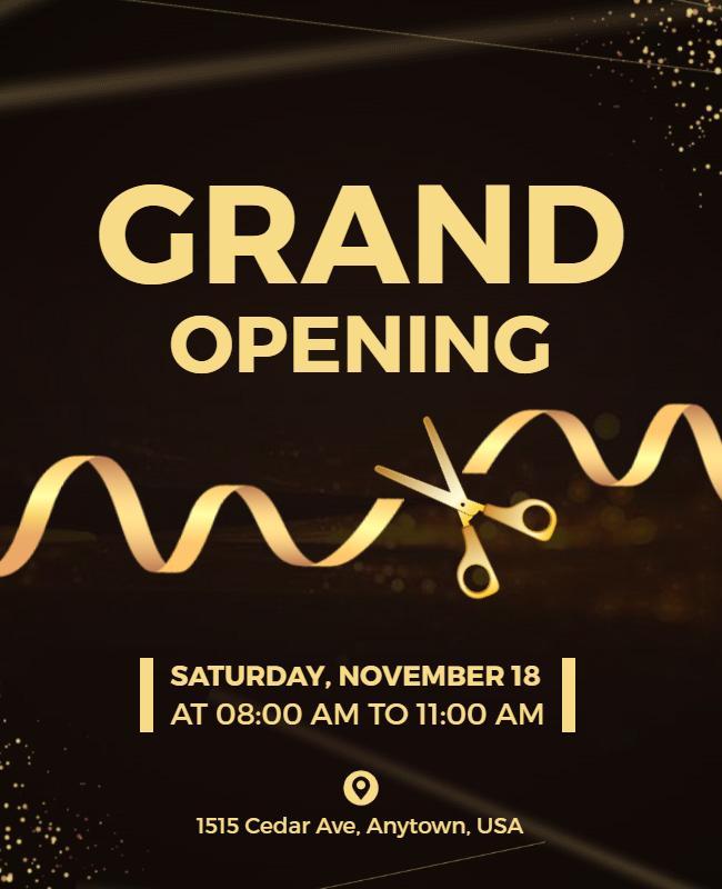 Grand Store Opening Event Flyer Template