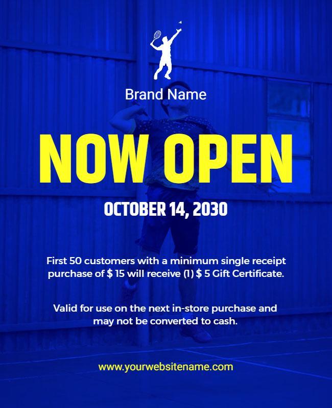 Grand Store Opening Promotion Flyer Template