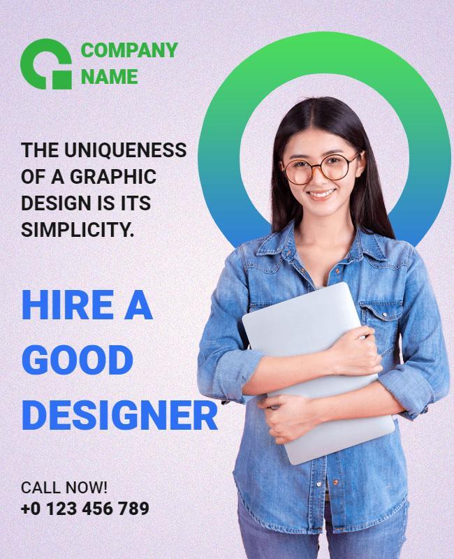 Graphic Design Services Promotion Flyer Template