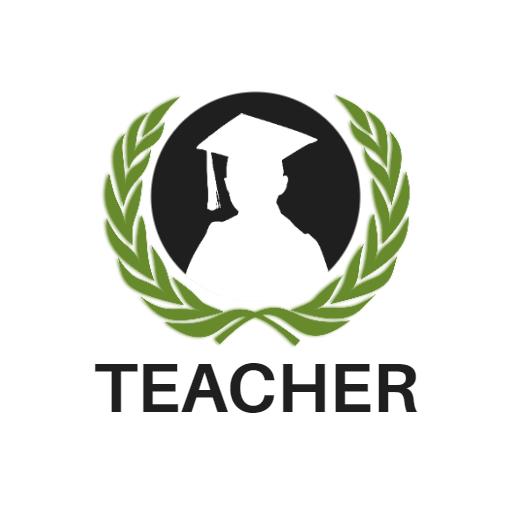 Green and Black Crest Design Celebrating Teacher Excellence Logo Template