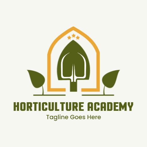 Green and Yellow Curation of Plant Knowledge Logo Template