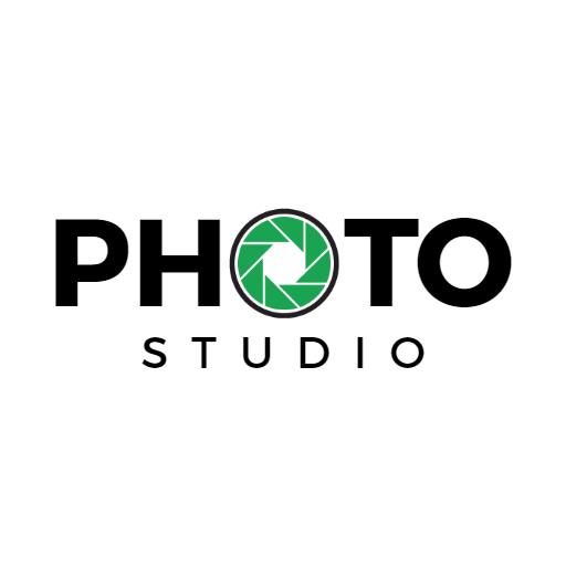 Green Aperture Design Featuring Your Photography Studio Logo Template