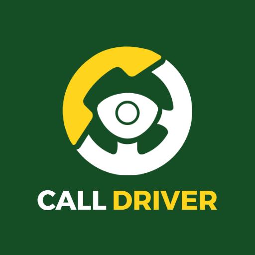 Green Background with Yellow Wheels Illustrating Driving Logo Template