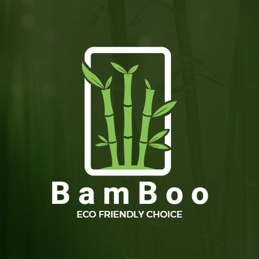 Green Bamboo Design Emphasizing Eco-Friendly Choices Logo Template