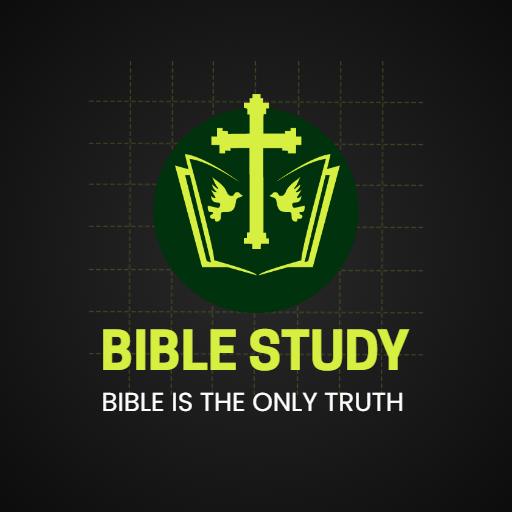 Green Bible Study Logo Emphasizing Faith and Spiritual Growth Logo Template