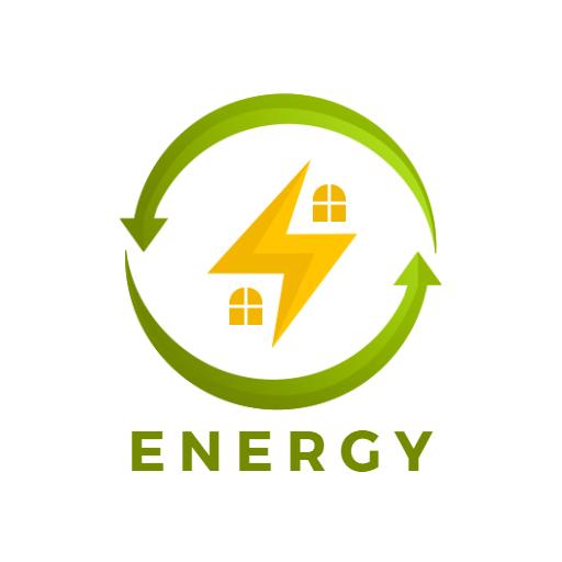 Green Circular Design Emphasizing Renewable Energy Solutions Logo Template