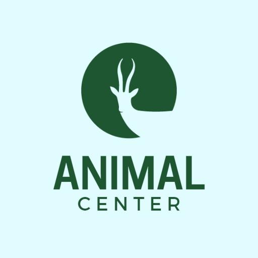 Green Circular Design Representing Animal Care Center Logo Template