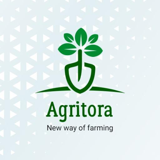 Green Leaf and Shovel Design Promoting Innovative Agriculture Logo Template