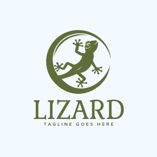 Green Lizard Design Inspiring Nature Enthusiasts Logo Template