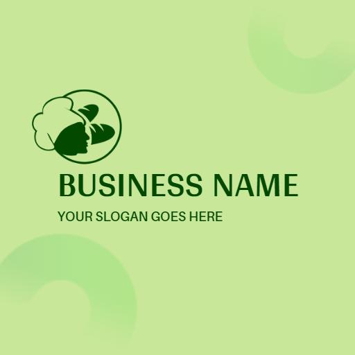 Green Nature-Inspired Bakery Logo for Fresh Baked Goods Logo Template