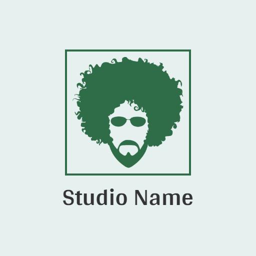 Groovy Green Hip Hop Artist Logo Showcasing Unique Style Logo Template
