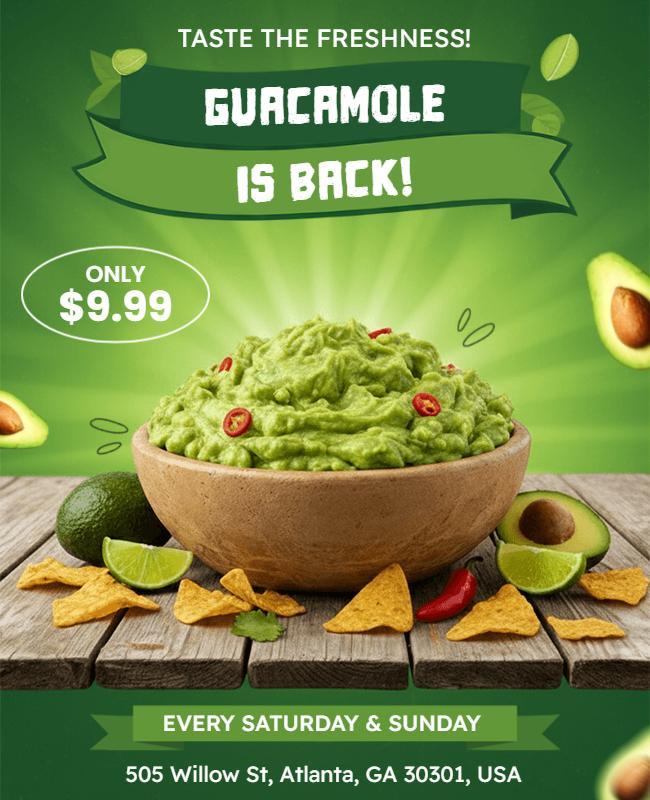 Guacamole Special Offer Flyer Template