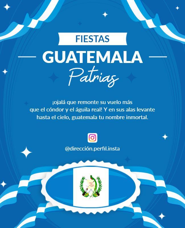 Guatemala Independence Celebration Flyer Template