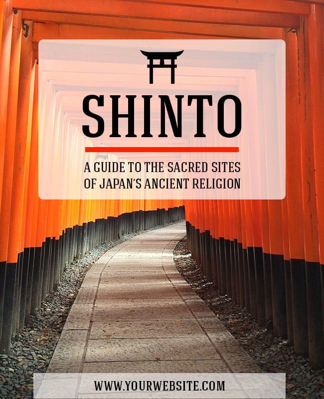 Guided Tour Of Shinto Sacred Sites Flyer Template