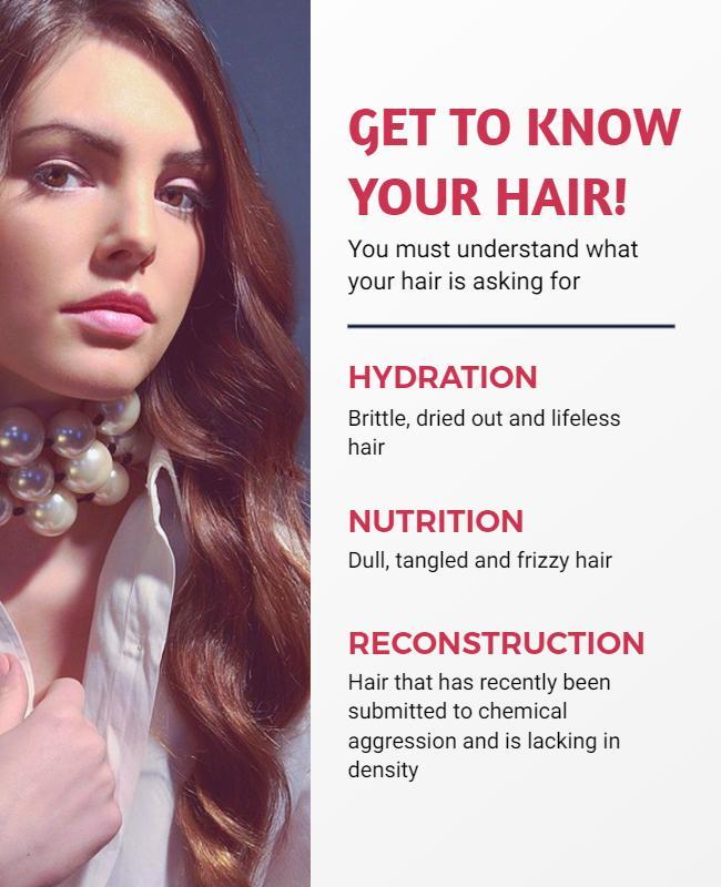 Hair Care Tips and Treatment Flyer Template