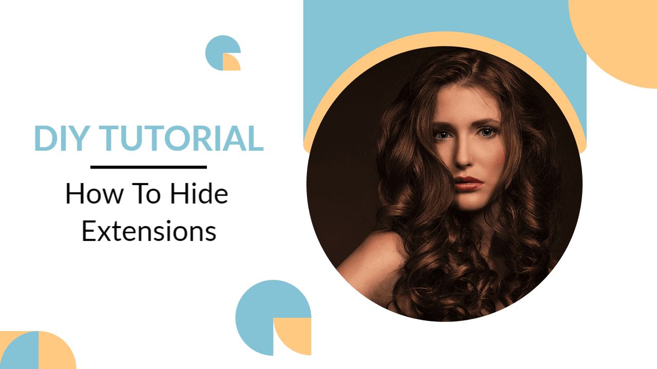 Hair Extension Camouflage DIY Tutorial YouTube Thumbnail Template