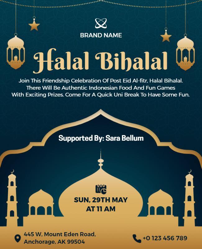 Halal Bihalal Celebration Event Flyer Template