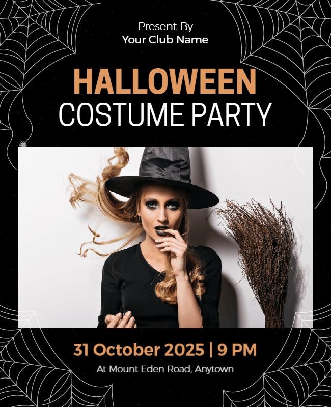 Halloween Costume Party Flyer Template