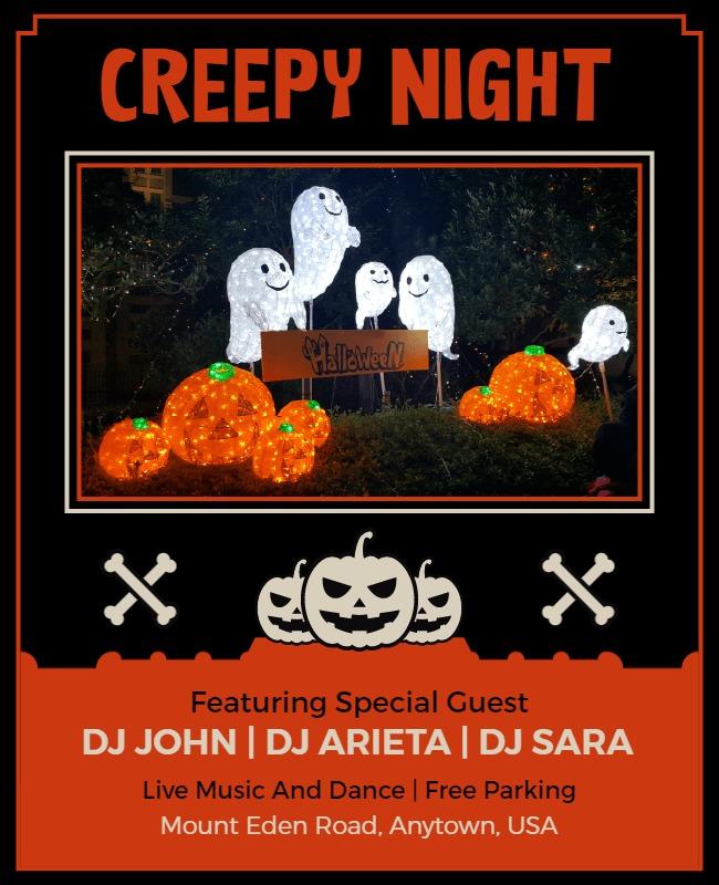 Halloween Creepy Night Flyer Template