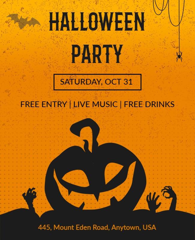 Halloween Party Club Flyer Template