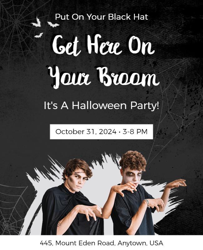 Halloween Party Flyer or Office Halloween Party Flyer Template