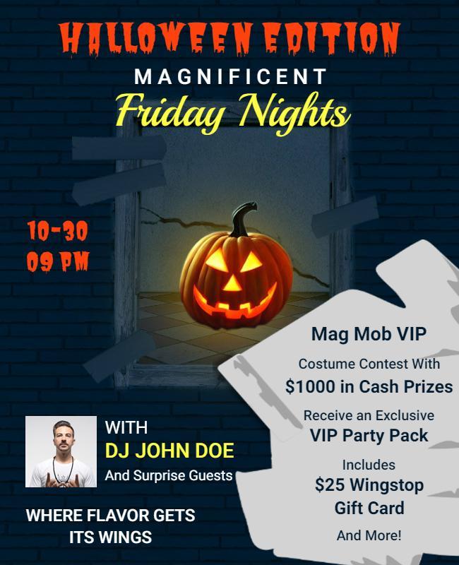 Halloween Party Friday Nights Flyer Template