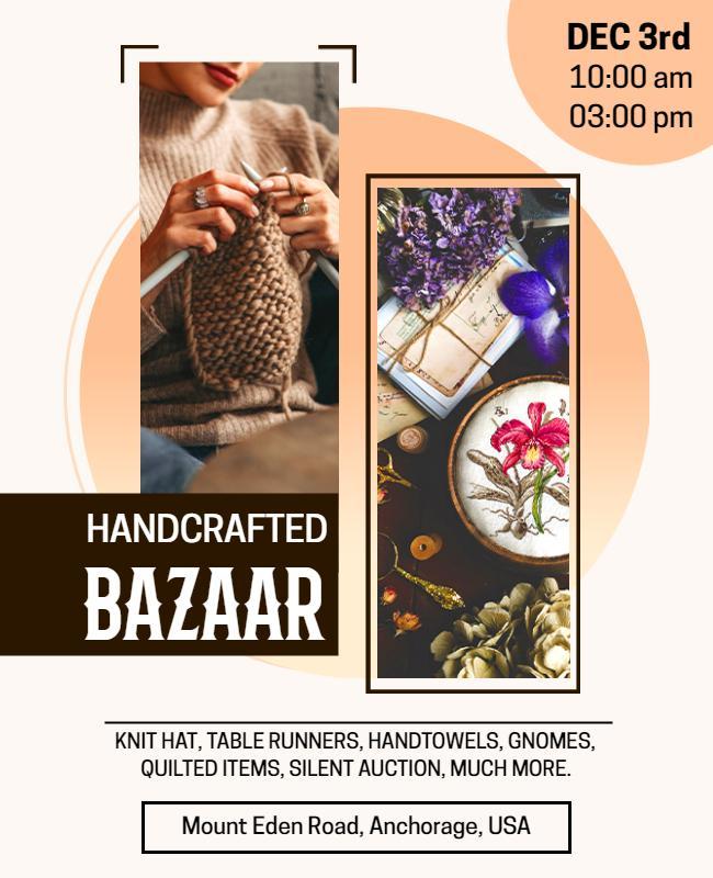 Handcrafted Bazaar Event Flyer Template