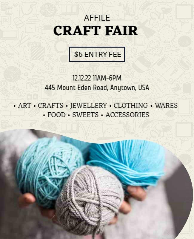 Handmade Craft Fair Event Flyer Template