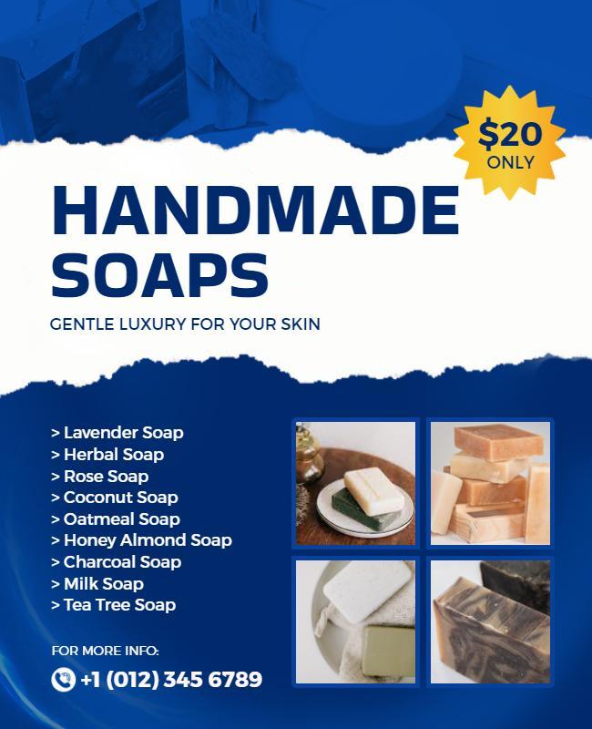 Handmade Luxury Soap Products Flyer Template