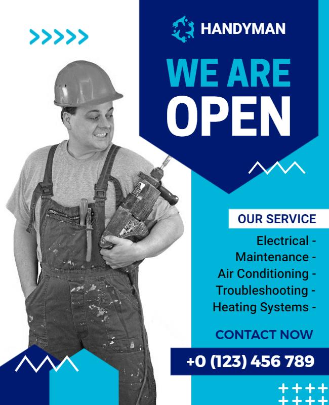 Handyman Services Now Available Flyer Template