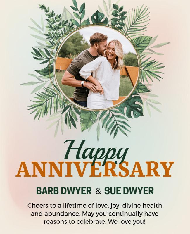 Happy Anniversary Celebration Event Flyer Template