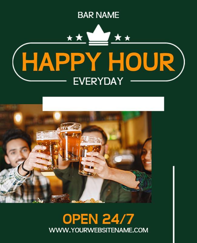 Happy Hour Celebration Event Flyer Template