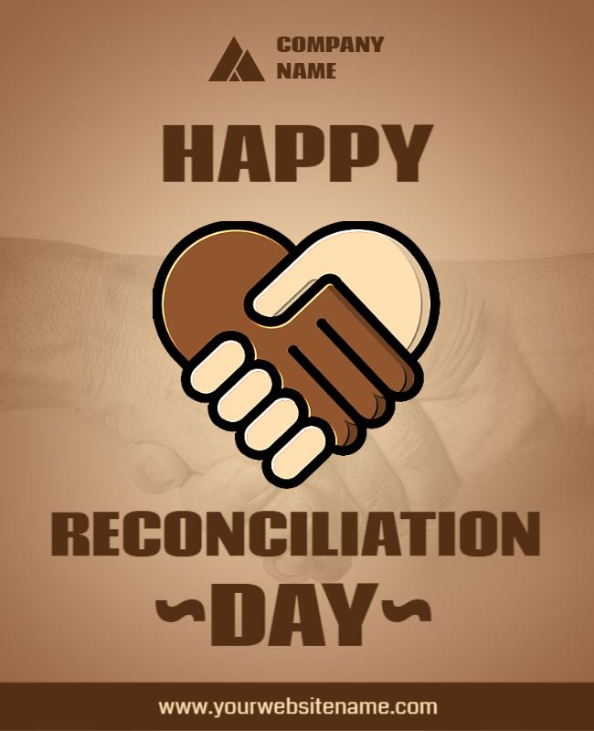 Happy Reconciliation Day Celebration Flyer Template