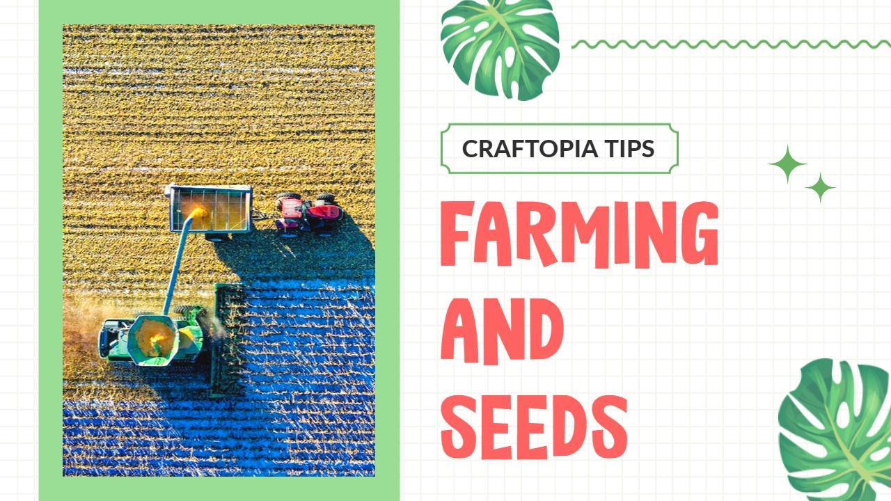 Harvesting Techniques Craftopia Farming and Seeds YouTube Thumbnail Template