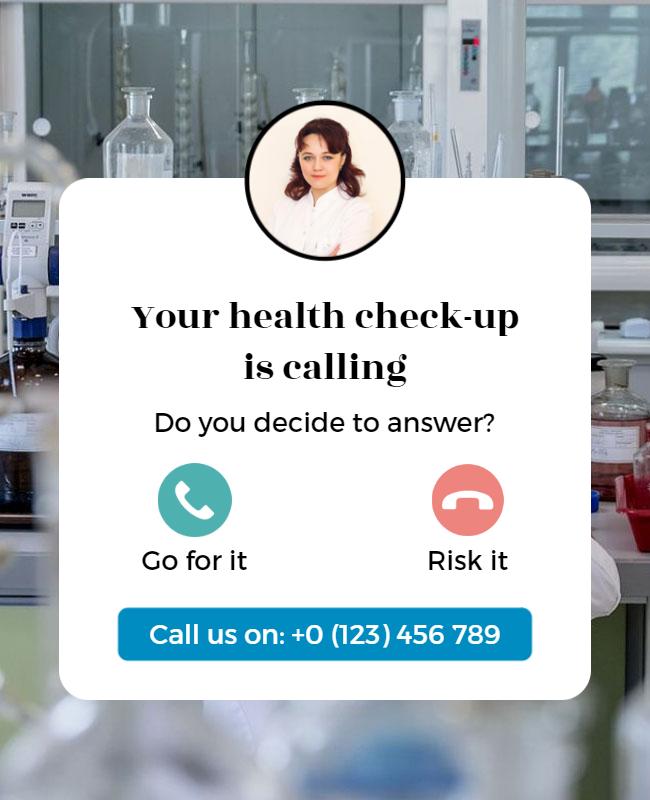 Healthcare Check Up Awareness Flyer Template