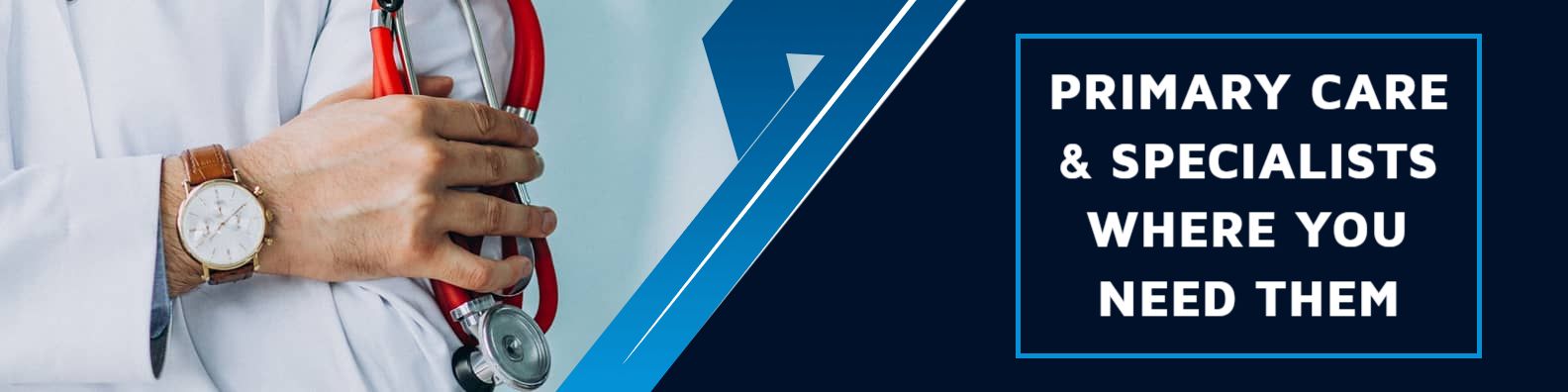 Healthcare Providers Highlighting Primary Care Specialists LinkedIn Banner Template